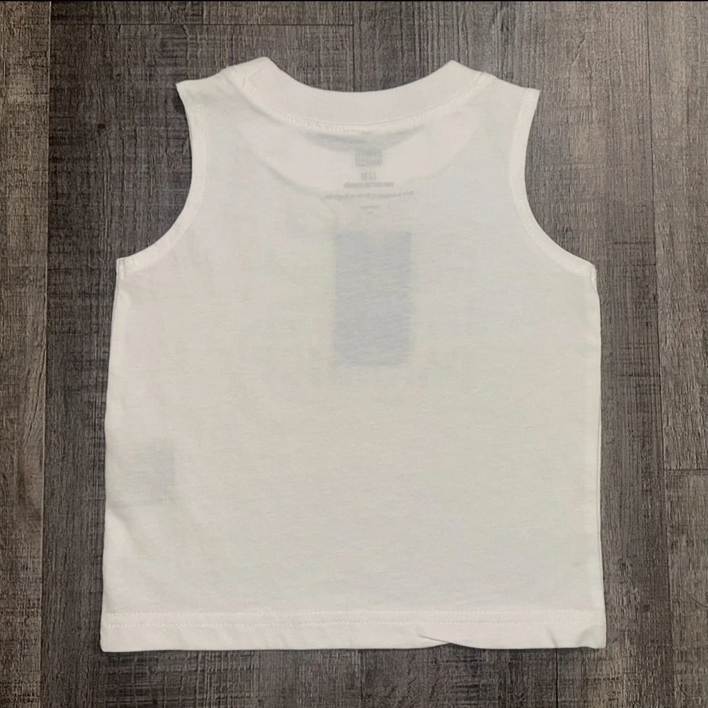 💞 New Baby & Toddler Boys Size 12 Months “Flying to Paradise” Graphic Tank Top